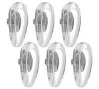 6 Pairs Silver Silicone Eyeglass Nose Pads, Metal Core Replacement | Anti-slip Fit for Plastic-frame Glasses and Sunglasses, All-day Comfort, Reading Use