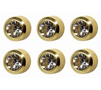 6 Pairs Studex April/Crystal Mini 2mm Gold Plated Bezel Setting Ear Piercing Stud Earrings Birthstone