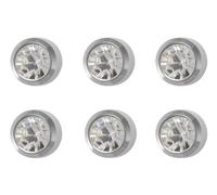 6 Pairs Studex April/Crystal Mini 2mm Stainless Steel Bezel Setting Ear Piercing Stud Earrings Birthstone