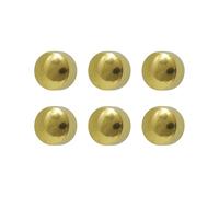 6 Pairs Studex Regular 4mm Traditional Plain Ball Gold Plated Bezel Setting Ear Piercing Stud Earrings