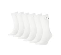 PUMA Unisex Cushioned Crew Socks (6 Pair Pack) white, 9-11