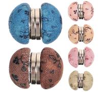 6 Pairs Vintage Simple Floral Magnetic Brooch Pin Metal | Scarf Clip Accessory, Stable Firm Hold, Not Easy to Fade or Deform Random Color