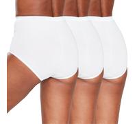 Metzuyan Ladies 6 Pairs Maxi Briefs Cotton Breathable Regular Underwear White Size 20