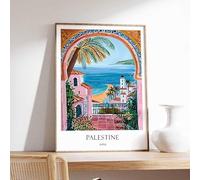 6 Palestine Poster Islamic Decor Islamic Art Middle Eastern Art Palestine Gift Palestine Travel MAXI Poster on Canvas - Wall Art Home Decor Movie Poster Canvas Film Cinema Retro Vintage Cult Classic