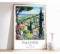 6 Palestine Print Palestine Travel Poster Islamic Decor Islamic Art Islamic Poster Palestine Gi A0 Poster on Canvas - Wall Art Home Decor Movie Poster Canvas Film Cinema Retro Vintage Cult Classic No