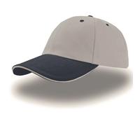 6-panel baseball cap Atlantis Headwear Liberty Sandwich Gris TU