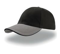 6-panel baseball cap Atlantis Headwear Liberty Sandwich Noir TU
