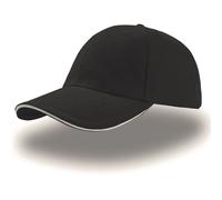 6-panel baseball cap Atlantis Headwear Liberty Sandwich Noir TU