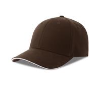 6-panel baseball cap Atlantis Headwear Liberty Sandwich-S Marron One size