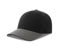 6-panel baseball cap Atlantis Headwear Liberty Sandwich-S Noir TU