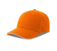 6-panel baseball cap Atlantis Headwear Liberty Sandwich-S Orange TU