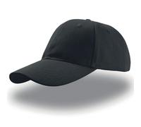 Atlantis Liberty Six Brushed Cotton 6 Panel Cap - Black - OS