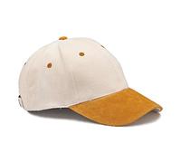 6 Panel Heavy Weight Brushed Cotton Suede Peak Baseball Cap EC07