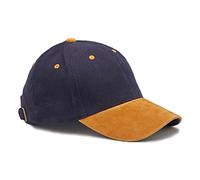 6 Panel Heavy Weight Brushed Cotton Suede Peak Baseball Cap EC07
