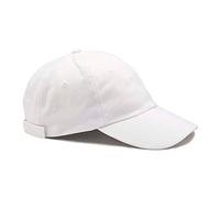 6 Panel Heavy Weight Brushed Cotton Unstructured Baseball Cap EC20 (White)