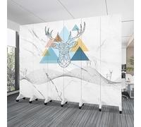 6 Panel Room Divider,Floor to Ceiling Wall Post Partitions Screens,70.9in Tall Folding Privacy Screen,Portable Walls Dividers,Privacy Screens Room Partition Post with Wheels(Z)