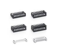 6 PC Attachments with 1/2/3/5 mm Bidirectional Safety Combs, 0 mm Intimate Skin Protection & 3 mm Body Comb. Compatible with O Blade QP2724, QP2834, QP25XX, QP26XX & Pro Series - Perfect Oblade