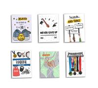 6 PC Male Run Inspired Cards | Birthday | Congratulations and Run Happy Pack | Running Gift