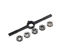 6 Pc Metric Die Dressing Threading Holder Set - M6 To M12