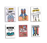 6 PC Woman Run Inspired Cards | Birthday | Congratulations and Run Happy Pack | Running Gift