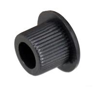 6 Pcs 10mm Reducer Bushes Ferrules Nuts for Vintage Guitar Machine Heads Tuners, Compatible with 3/8" or Modern Size Holes, Chrome(BLACK)