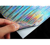 6 pcs 10X17cm Holographic Adhesive Film Flash Artificial Fish Skin DIY Jig Sticker Hard Baits Lures sticker Fly Tying Materials