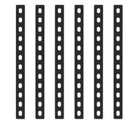 6 Pcs 12 Holes Heavy Duty Flat Metal Mending Plates 307x24mm