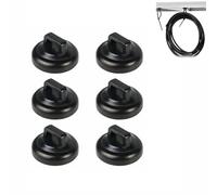 6 PCS 19mm Magnetic Zip Tie Bases, Holds 15lbs Cable Organiser