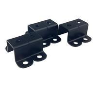 6 PCS 1x1 Square Pipe Tube Strap Clamps,1 inch Metal u Shaped Bracket, Steel u clamp Bracket for mounting,Black