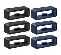 6 Pcs 22mm Strap Loop for Garmin Forerunner 255/265/935/945/955/965/Vivoactive 4/Venu 2/Instinct/Instinct 2, Silicone Ring Holders Wristband Security Loop for Fenix 7,Fenix 6/6 Pro,Fenix 5/5 Plus