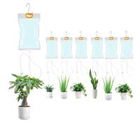 6 Pcs 3.5L Drip Irrigation Bags with Adjustable Control Valve Switch | Plant Drip Irrigation Kit with Adjustable Flow Automatic Plant Irrigation System for Indoor and Outdoor Potted Plant