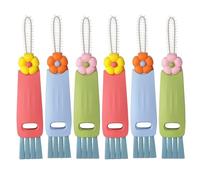 6 PCS 3 in 1 Cup Lid Gap Cleaning Brush Multifunctional Portable Bottle Detail Brushs 3 in 1 U Shaped Bottle Brush Home Kitchen Cleaning Tools for Bottles Gaps Tight Spaces Cups and Lids