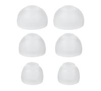 6 PCS/3 Pairs Ear Bud Rubber Tips, KZ ZS10 PRO IEMS Ear Tips, Silicone in Ear Monitor Eartips for zs10 pro x, zsn pro x, Castor, edx pro, zar, ccz Melody, kbear ks1, ks2, dc02, mc02 (Clear, S/M/L)