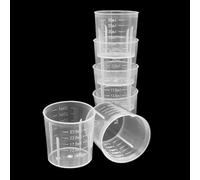6 Pcs 30ml Measuring Cups Plastic Graduated Cups Transparent Scale Cups Plastic Clear Epoxy Mixing Cups for Kitchen Cooking Medicine Measure Tool