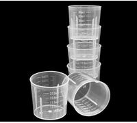 6 Pcs 30ml Measuring Cups Plastic Graduated Cups Transparent Scale Cups Plastic Clear Epoxy Mixing Cups for Kitchen Cooking Medicine Measure Tool