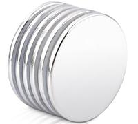6 PCS 30x2mm Magnets Extra Strong Neodymium Magnets, Small Round Mini Magnet for Magnetic Boards, Refrigerators, Whiteboards, Crafts, Bulletin Boards, Kitchens, Office