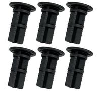 6 Pcs 38 x 18 mm Black 240 Litre Wheelie Bin Lid Replacement Hinge Pins