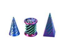 6 PCS 3D Printed Fidget Toy, Impossible Cone Spiral Cone Fidget Toy, 3D Printed Spiral Fidgets Toys Stress Relief Fidgets Toys Set to Relief Anxiety and Enhance Focus (3pcs-C)
