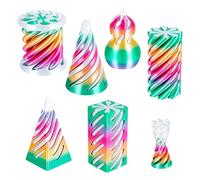 6 PCS 3D Printed Fidget Toy, Impossible Cone Spiral Cone Fidget Toy, 3D Printed Stress Relief Toys Set Desk Fun Toys for Adults Home Office to Relief Anxiety and Enhance Focus (C)