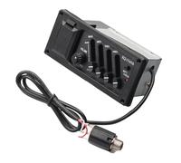 6 Pcs 4 Band Acoustic Guitar EQ Equalizer Acoustic Guitar Preamp Amplifier Piezo Pickup 6.5MM Output