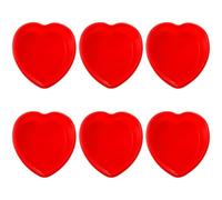 6 Pcs 4 Inch Heart Shaped Cake Pans,Nonstick Silicone Heart Cake Mold,Heart Cake Pan Set for Brownies for use in Oven, Microwave, Air Fryer and Freezer
