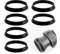 6 PCS 40mm Rubber Washers, Rubber Seal,Waste Pipe Silicone Sealing Gasket, Sink Pipe Fittings, for 40mm Waste Pipe, for 1 1/2 Inch Odour Trap Siphon Sink Kitchen Home Garden.