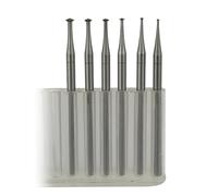 6 Pcs 45º Hart Burrs - 3/32" Shank Jewelry Making Drill Bits 45 Degree Heart Setting Bits for Dremel Rotary Tools (008-023)
