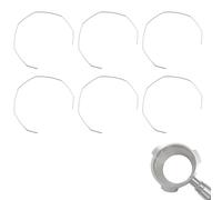 6 PCS 58mm Stainless Portafilter Basket Clip Ring,Coffee Machine Portafilter Springs Holder Locking Parts for Home, Cafe (58mm)