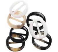 6 Pcs 5CM Multicolor Fashion Resin T Shirt Clips Simple Tee Shirt Rings Clasps Elegant Scarf Buckles Slides Waistband Neckerchief Clasps Sewing Notions and Supplies for Women Girls