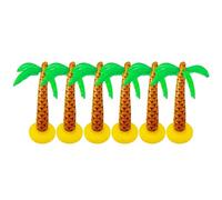 6 Pcs 6 ft Inflatable Palm Tree Party Decorations, Blow Up Tropical Hawaiian Pool and Beach Luau Props for Summer Parties, Tiki Events, Garden BBQ, Fancy Dress, Jungle Theme Decor and Photo Backdrops