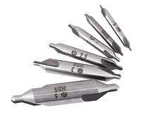 6 Pcs 60 Degree HSS Center Drill Bits Centering Drills Tools Set Countersink Bit Tool 1/1.5/2/2.5/3/5 mm In Diameter