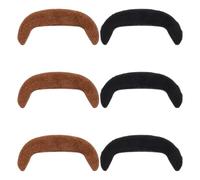 6 Pcs 60s 70s Self Adhesive Fake Mustache Set Brown & Black Handle Bar Mustache Cop Mustaches Novelty False Facial Hair Detective Costume TV Star Villaine Mustaches Halloween Costume Cosplay