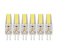 6 Pcs 6W 500LM G4 Bulb LED COB Silica Gel Energy Saving Lamp Bulb for Ceiling Lamp Wall Lamp Table Lamp 220V cool white