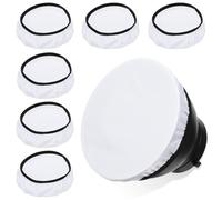6 Pcs 7"/18cm Light Diffuser White Diffuser Lamp Cover Light Sock Lamp Shade Diffusers Softens The Lights Output for Studio Strobe Reflectors and Video Shooting
